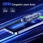 Cargador para Auto 38w Rápida 1Hora GAR241 Con Cable Tipo C - Image 2