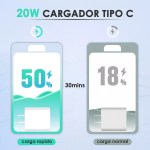 Cargador para iPhone 20w Carga Rápida 1Hora GAR154 color blanco - Image 5
