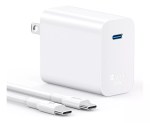 Cargador Tipo C 30w Carga Rápida 1Hora GAR165 color blanco