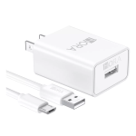 Combo cargador Tipo-V8 de 10W 1Hora GAR064 color blanco