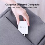 Combo cargador Tipo-V8 de 10W 1Hora GAR064 color blanco - Image 3