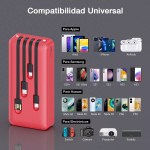 Batería Portátil 20000mAh 1hora GAR159 color rojo - Image 8