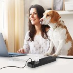 Multicontacto extension electrica 1HORA MCT002 Con 13 Tomos, color negro - Image 8