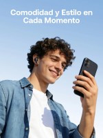 Audífonos Inalámbricos 1HORA AUT213 con Estuche Cuadrado Color Negro - Image 3