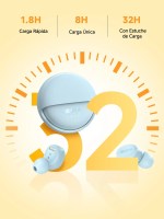 Audífonos Inalámbricos 1HORA AUT216 con Estuche Giratorio Color Azul - Image 4