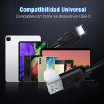 Cable USB Tipo C 1 Metro 2.1A – 1Hora CAB237 Color Blanco - Image 3