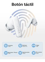 Audífonos Inalámbricos 1HORA AUT213 con Estuche Cuadrado Color Blanco - Image 7