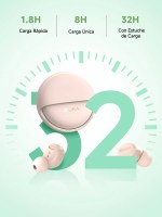 Audífonos Inalámbricos 1HORA AUT216 con Estuche Giratorio Color Rosa - Image 4