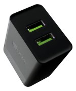 Cargador Dual Carga Rápida 1Hora GAR129 Color Negro