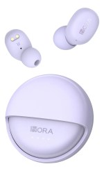 Audífonos Inalámbricos 1HORA AUT216 con Estuche Giratorio Color Lila