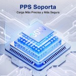 Cubo Cargador USB-Tipo C 30W Max Carga Rápida GAR164 Color Blanco - Image 6