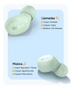 Audífonos Inalámbricos 1HORA AUT216 con Estuche Giratorio Color Verde - Image 4