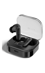 Audífonos Inalámbricos 1HORA AUT213 con Estuche Cuadrado Color Negro